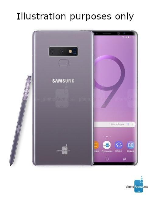 三星Note9官方海报曝光!蓝色机身配黄色S Pe