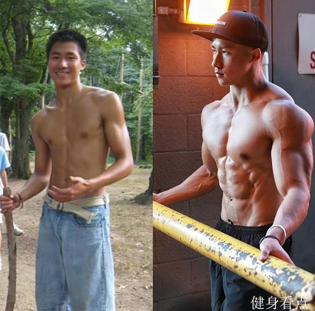 华裔小伙健身4年成肌肉男 体脂率5 和芬兰女友爱情令人羡慕 腾讯网