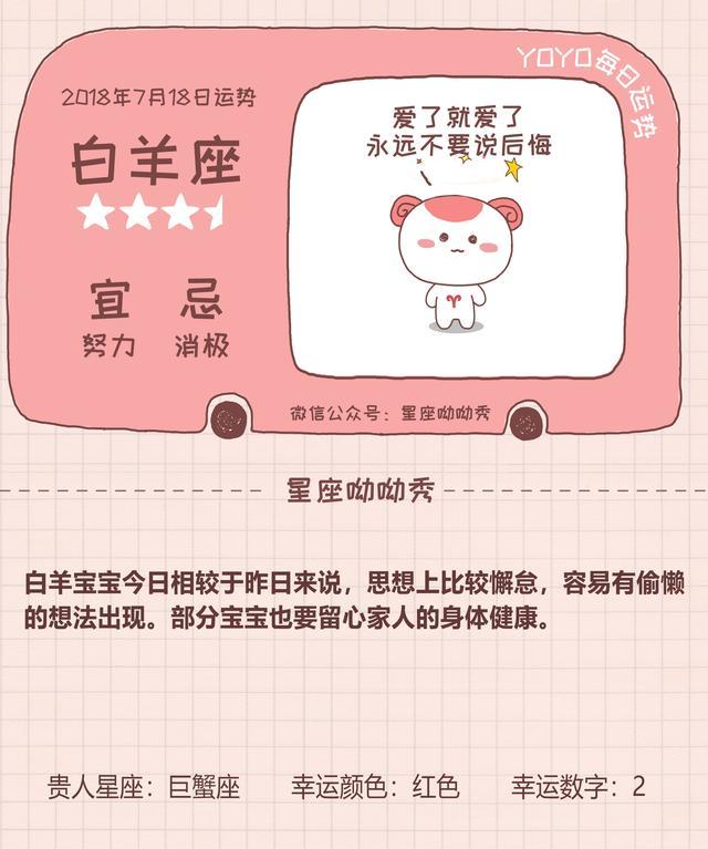 7月18日十二星座运势 一个星座爱情甜蜜工作有新机会 腾讯网