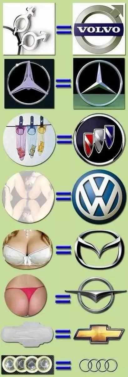 超搞笑车标恶搞,不光大众长城连劳斯莱斯都躺枪
