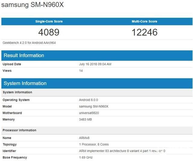 三星Exynos 9820跑分惊人 苹果A11终于遇到对