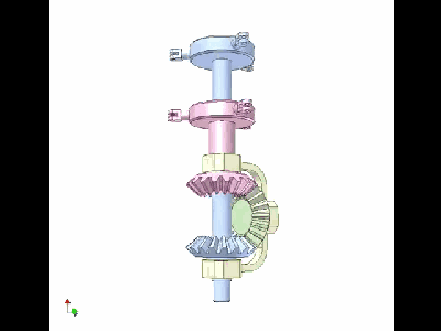 几个同轴驱动反向旋转的设计动画看动图学结构