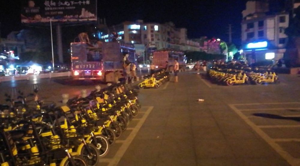 桂平出现共享小黄车,你家楼下有吗?