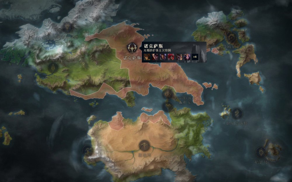 拳头官方推出瓦罗兰大陆世界观地图,LOL大电