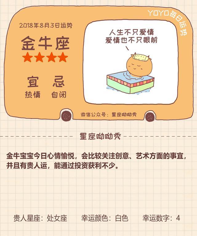 8月3日星座运势来袭 哪些星座好运爆棚 腾讯网