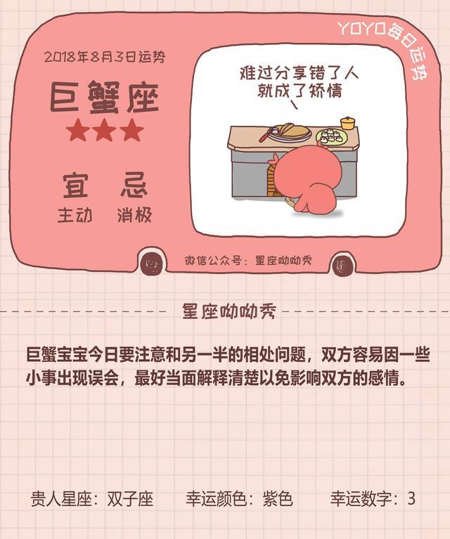 8月3日星座运势来袭 哪些星座好运爆棚 腾讯网