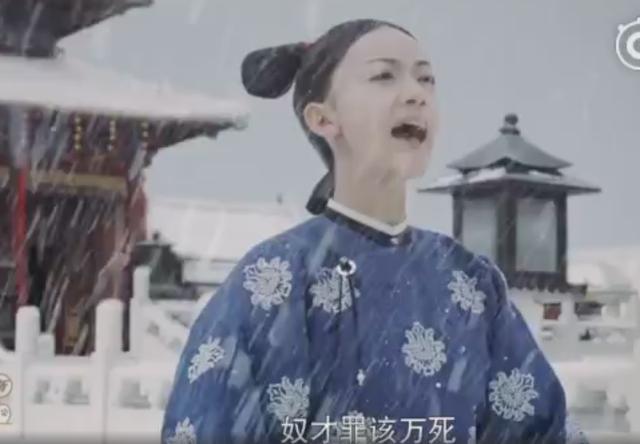 略》傅恒尔晴大婚后,看到魏璎珞大雪中三步一