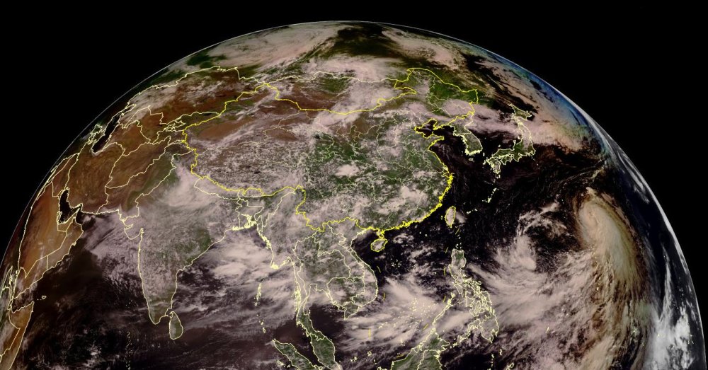 从太空看8月5日天气 东北高温熄火 南海新台风正在酝酿 腾讯网