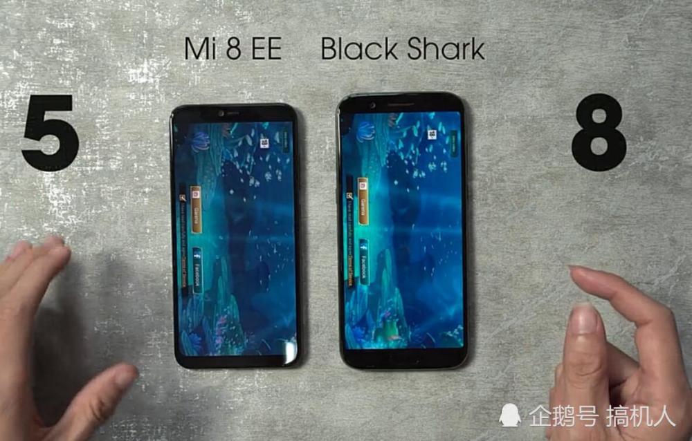 老外拿黑鲨手机单挑小米8探索版:最终性能差距