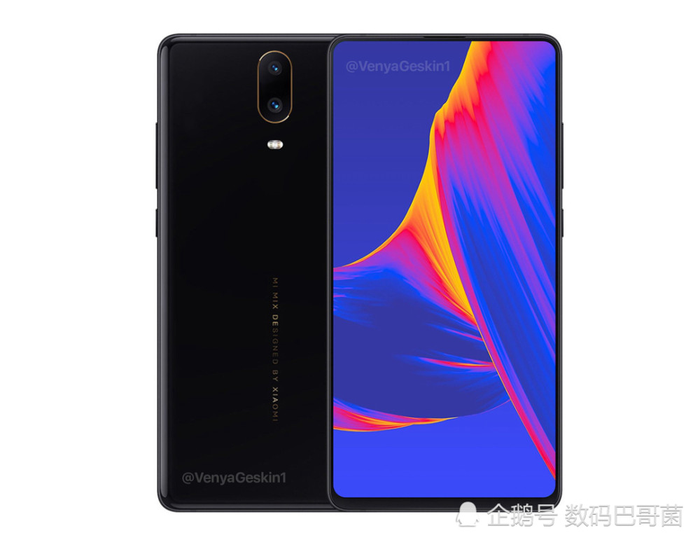 小米mix 3曝光照片汇总:升降式前置相机 窄下巴 后置双摄