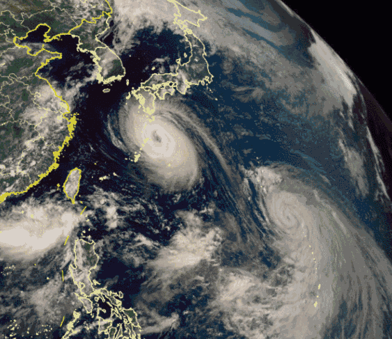 【台风】"苏力"今早最新预报图,卫星云图在此!