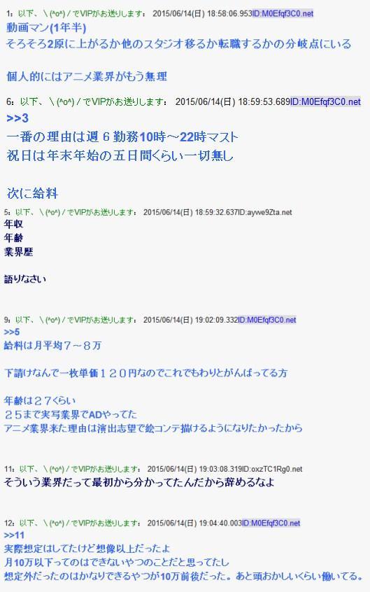 日本动画师诉苦 撑不下去了 动画师