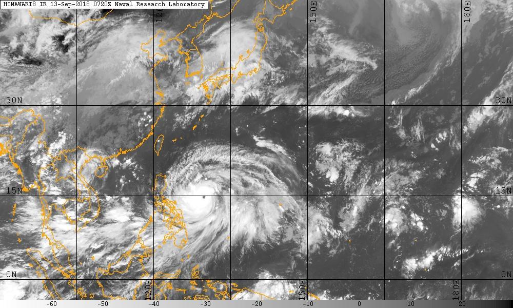 日本气象厅:风王山竹直径达1000公里以上超