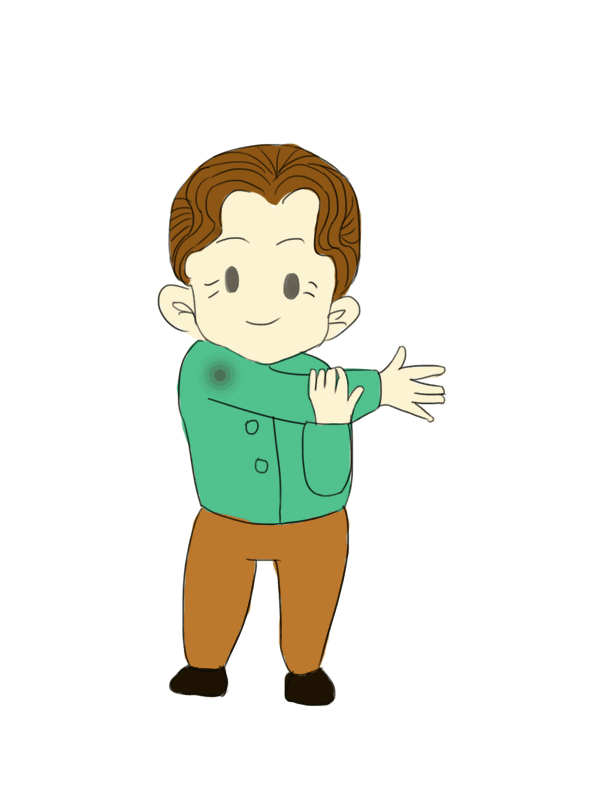 肩膀不舒服跟着动图和视频学这几个动作就能缓解