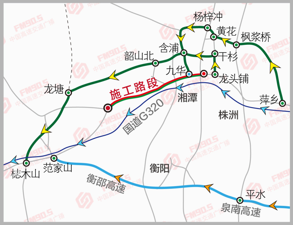 湖南308省道全程线路图图片