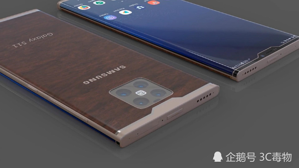 三星S11概念图:刘海屏后置四镜头 比iPhoneX