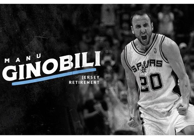 马刺将于明年3月29日退役吉诺比利球衣