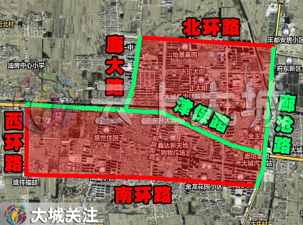 大城县县城西总体规划图片