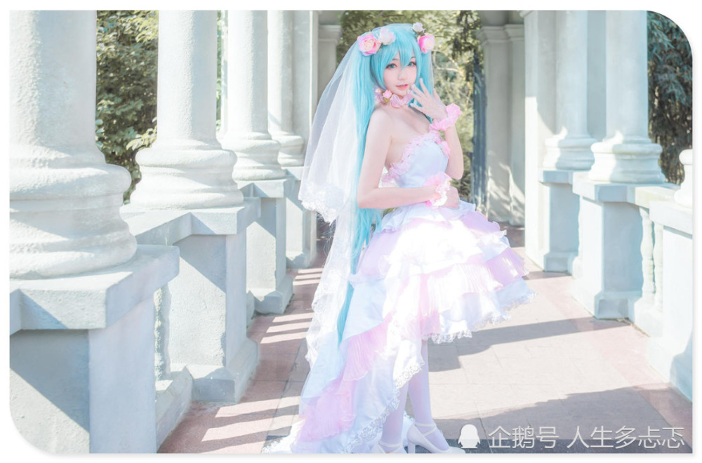 婚纱初音图片_初音未来婚纱图片