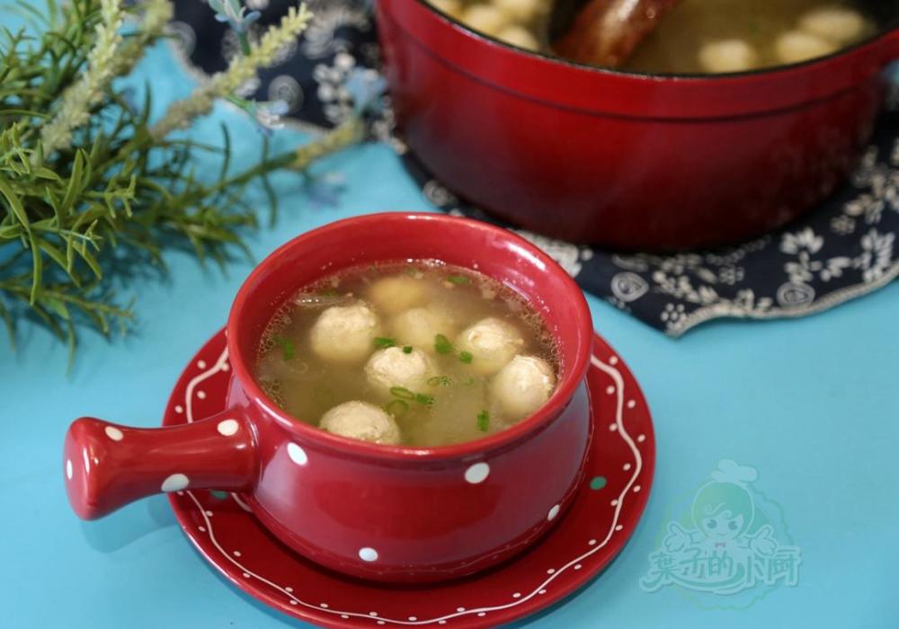 冬瓜肉丸汤家常做法,冬瓜入味、肉丸口感好的