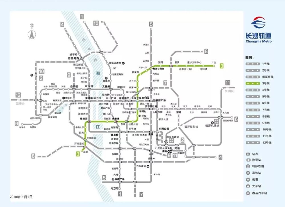 株洲将有地铁啦长沙地铁3号线将南延至株洲