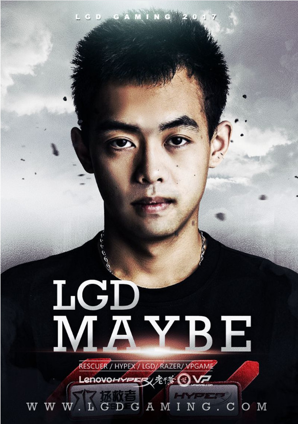 中国排名最高的选手是lgd的somnus丶m,也就是大家熟悉的maybe(路垚)