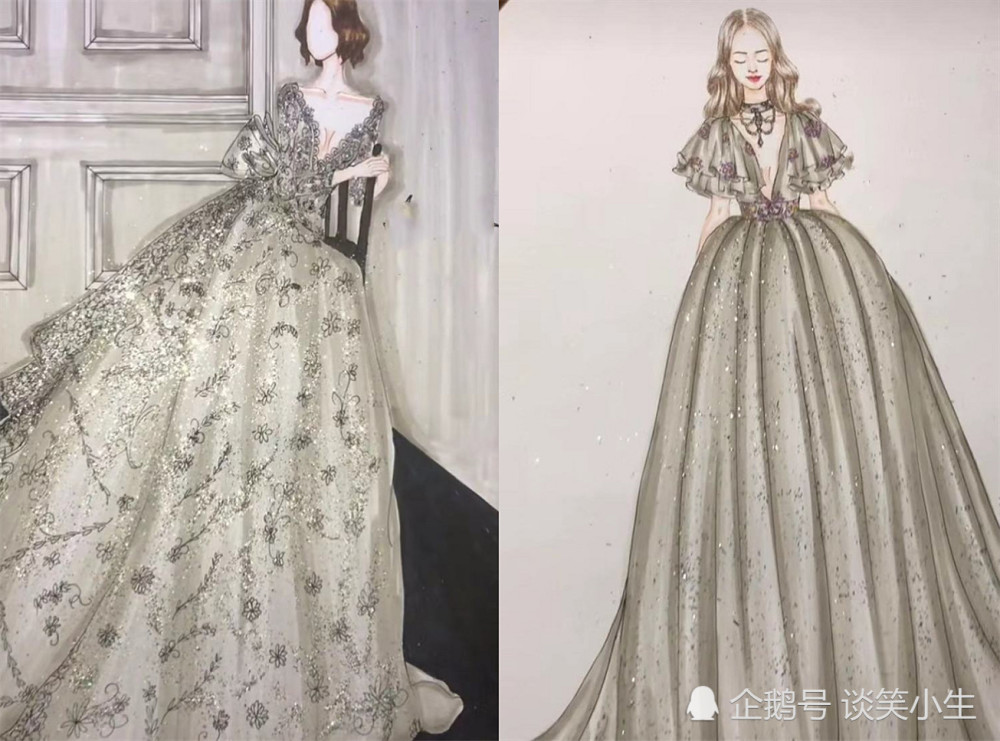 红色公主婚纱_公主裙简笔画婚纱(3)