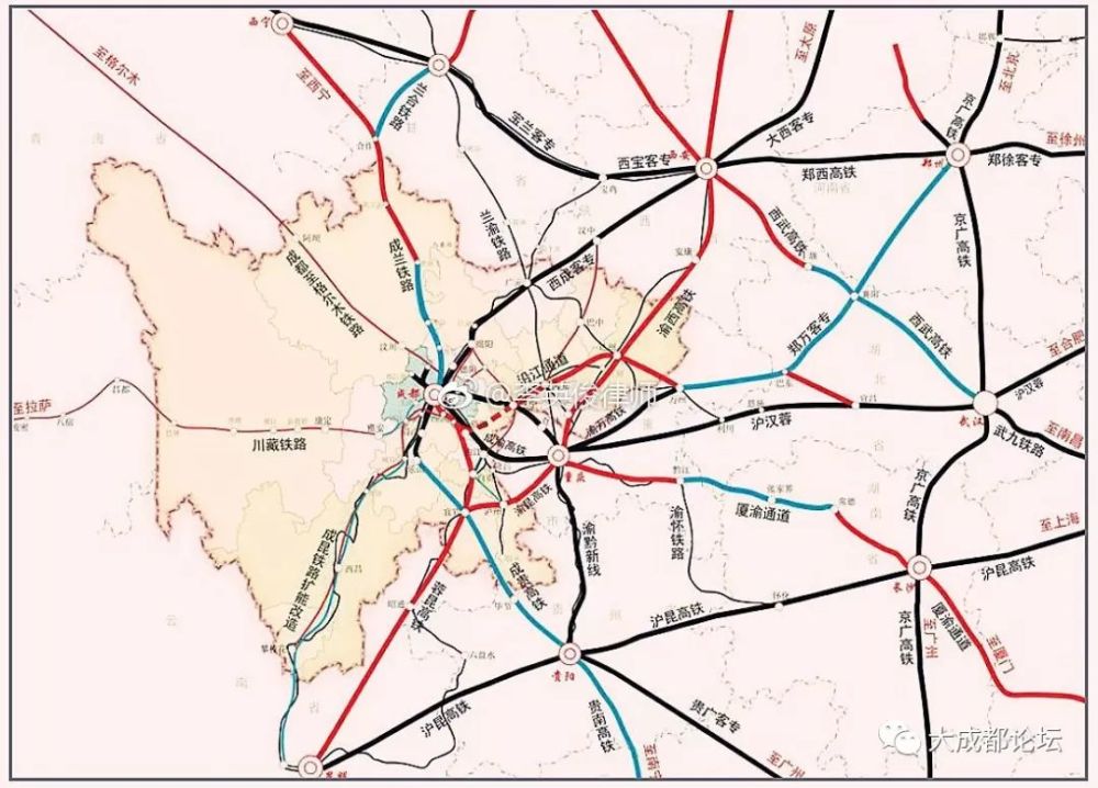 兰州到成都高铁规划图图片