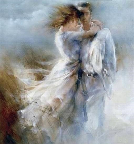 恋爱中的少女最漂亮,荷兰画家willem haenraets水彩画作品欣赏