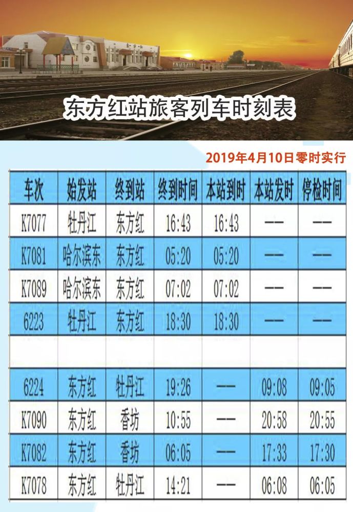 k7090次鸡西站1:56分到调整为1:15分到,早到41分;2:08分开调整为1:22