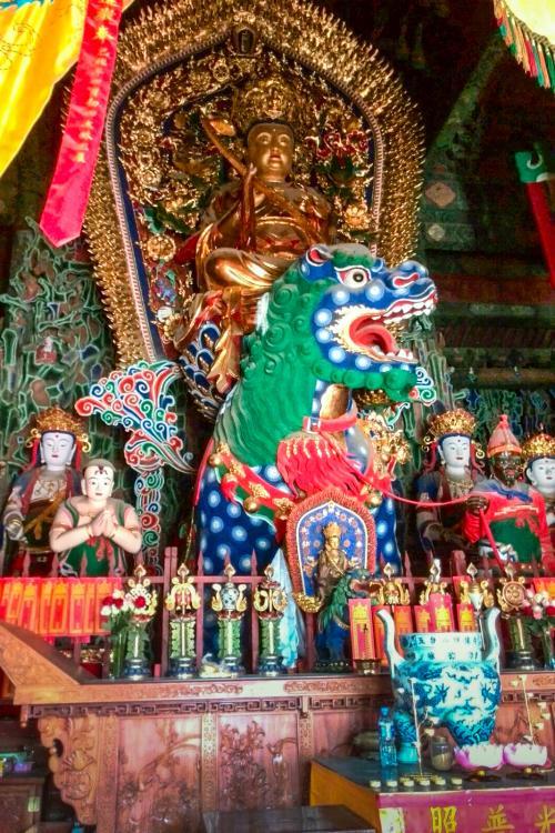 五台山殊像寺瑞相天然别具一格的荞面头文殊