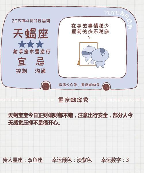 4月11日星座运势 哪些星座财运旺盛自信心爆棚