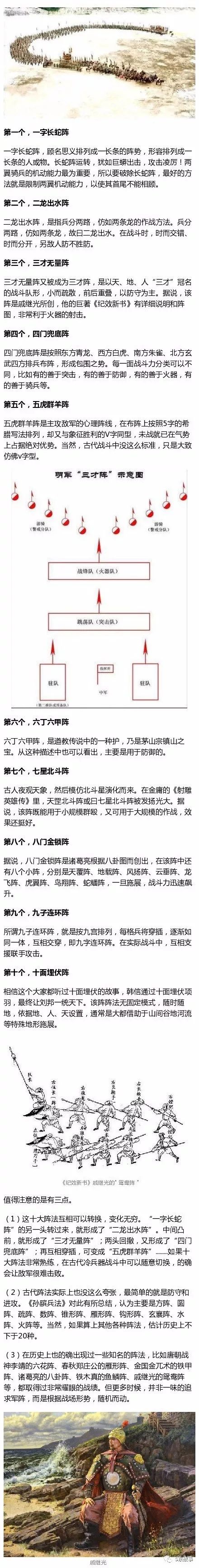 古代最著名的十大军阵你知道几个?