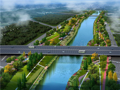 七里河环境整治效果图.