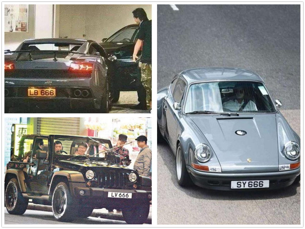 余文乐的古董跑车,车价80万,改装468万,车牌666