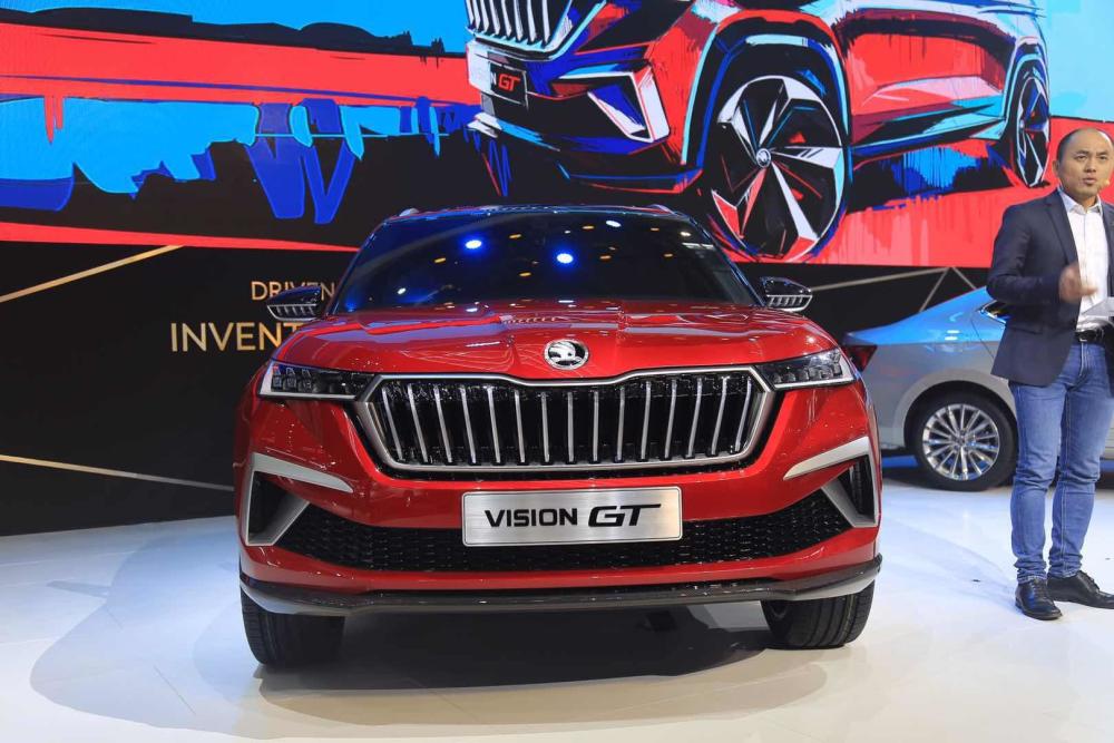 斯柯达vision gt概念车亮相2019深港澳车展