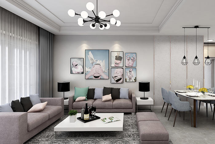 80平时尚大气的硅藻泥现代装修风格 需要赞一个-看点快报