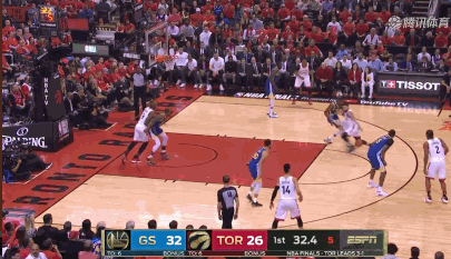 水花合取57分勇士胜猛龙扳成2-3 杜兰特只打11分钟再伤退