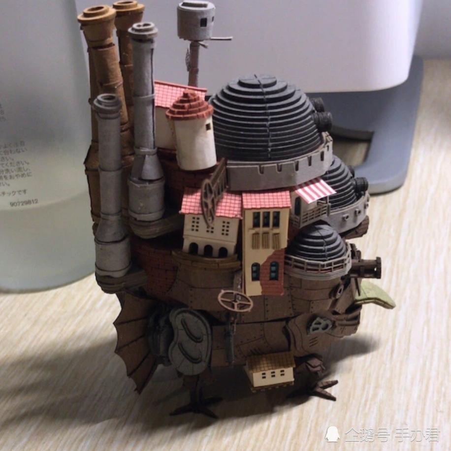 宫崎骏哈尔的移动城堡纸模,容易吃灰的神作!