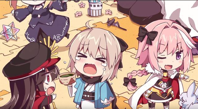 黑呆毛和黑贞灵魂替换?q版的《fgo》小本子有趣极了