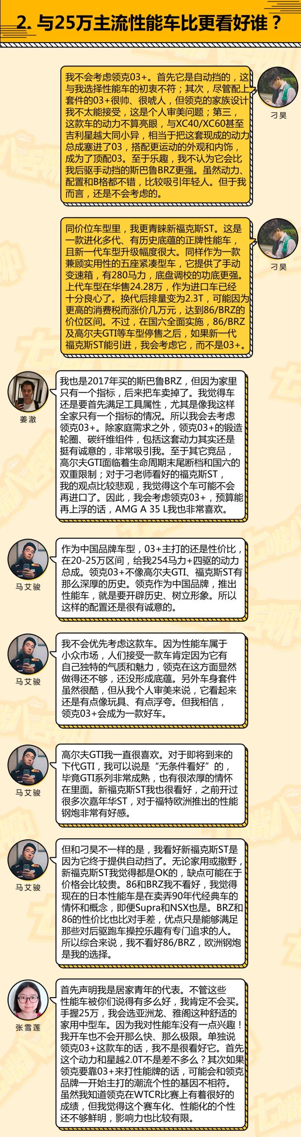编辑们如何看待领克首款高性能车 领克03