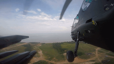 粤西海域 武装直升机跨昼夜实弹攻击