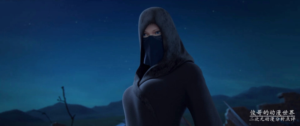 斗破苍穹动漫第三季,萧炎认出黑衣人是云韵,但并没有点穿