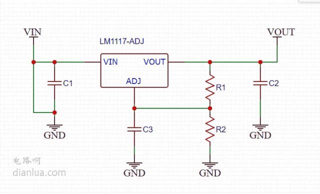 在lm1117稳压器中,输出引脚和输入引脚之间的内部二极管可以承受1a