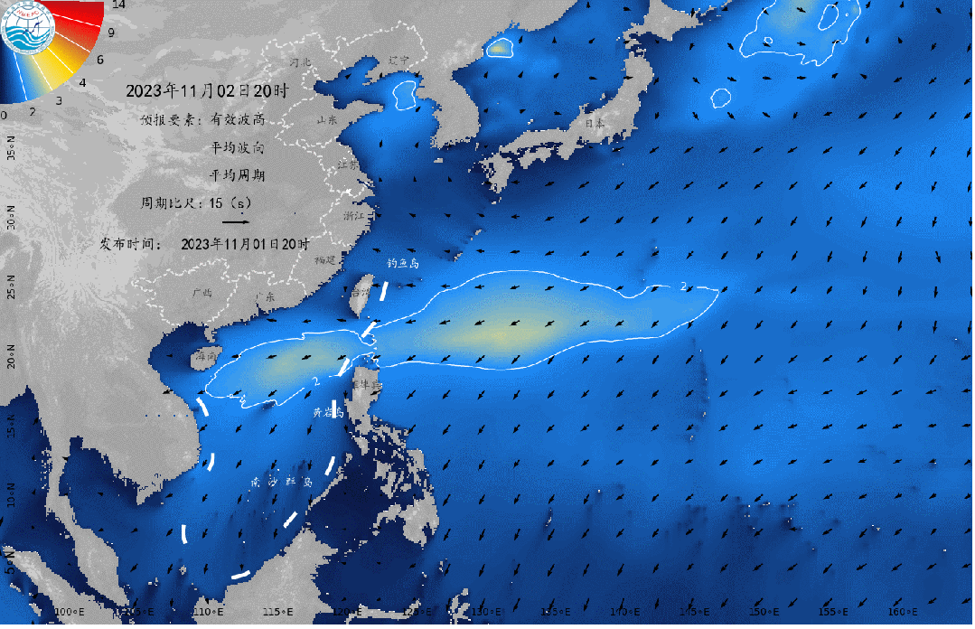 受冷空气影响河北省唐山市沧州市和山东省滨州市的风暴潮预警级别为