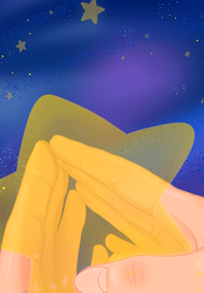 动图插画丨一星一世界