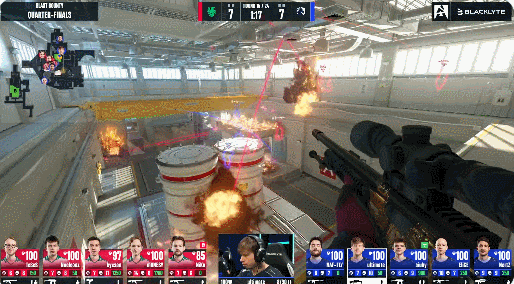 CSGO：小孩全程carry送猎鹰晋级四强！今晚大黄蜂、绿龙登场_腾讯新闻