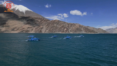 走进练兵场 | 班公湖冰面融化!"昆仑水兵"乘风破浪