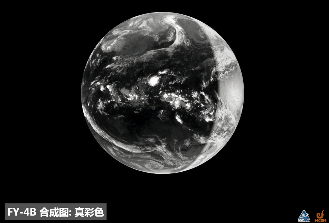 从"风云四号b"静止气象卫星监测到的真彩色云图上看,晨昏线垂直于赤道