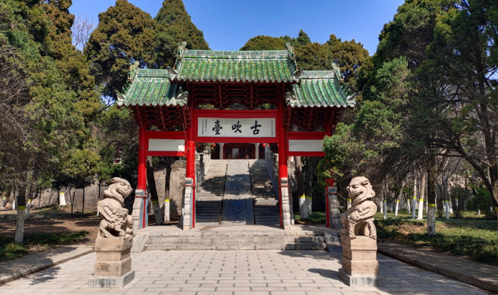 开封禹王台区初冬已至景色如画